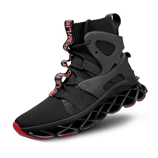 Hello MrLin Men's Running Shoes Non Slip Athletic Tennis Walking Blade Type Sneakers Hip Hop