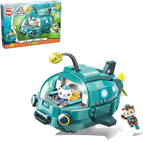 Juguetes de bloques de construcción The Octonauts GUP-A Vehicle & Figure Creative Playset compatible con Lego Bricks, regalo ideal para niños y