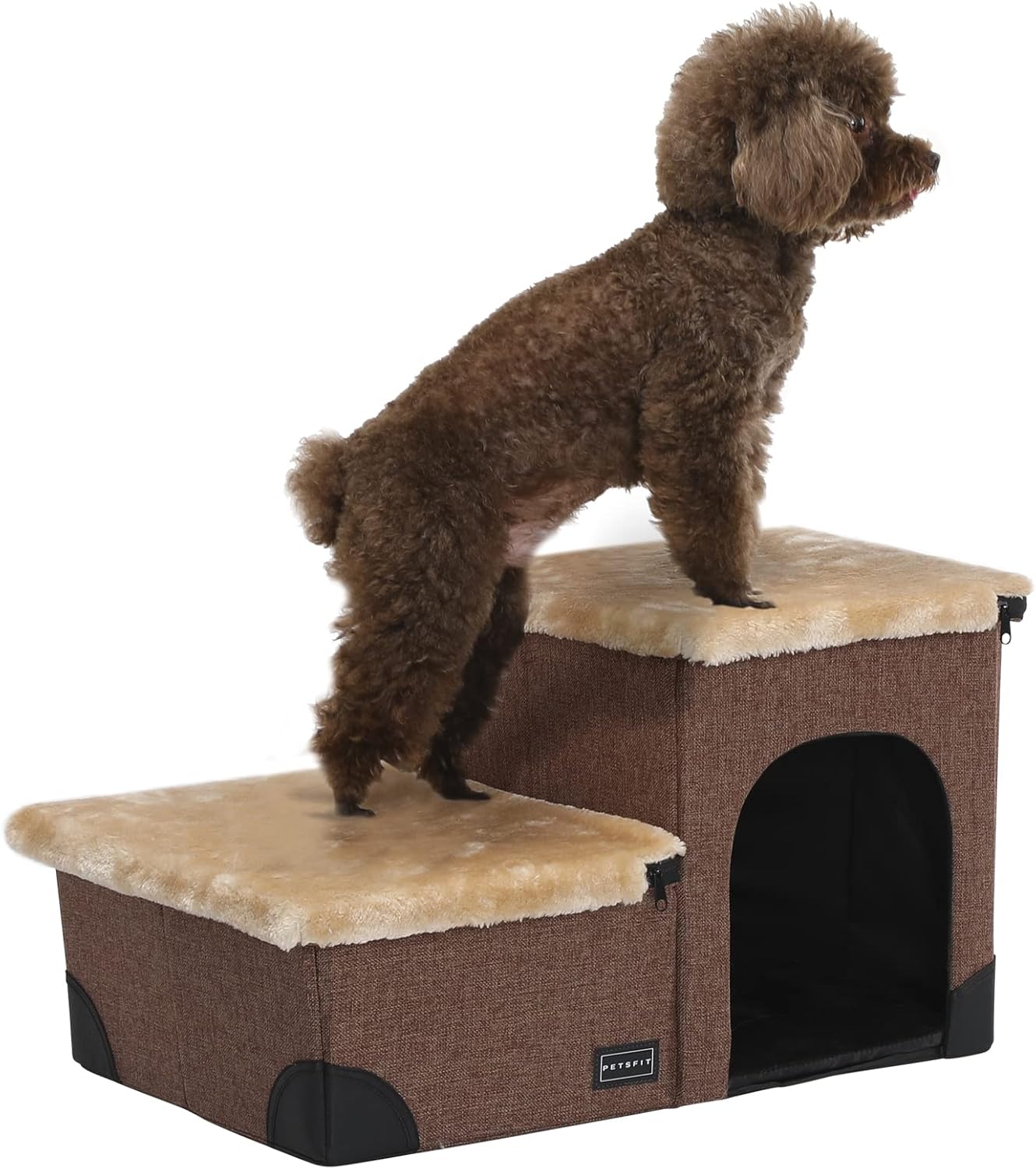 Petsfit Cat Stairs 3 in 1 MultiUse with Storage Room, Dog