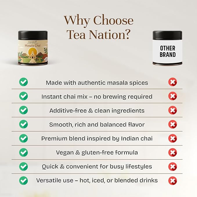 Té Masala Chai Instantáneo en Polvo 100g Vegano Sin Gluten miniatura 5