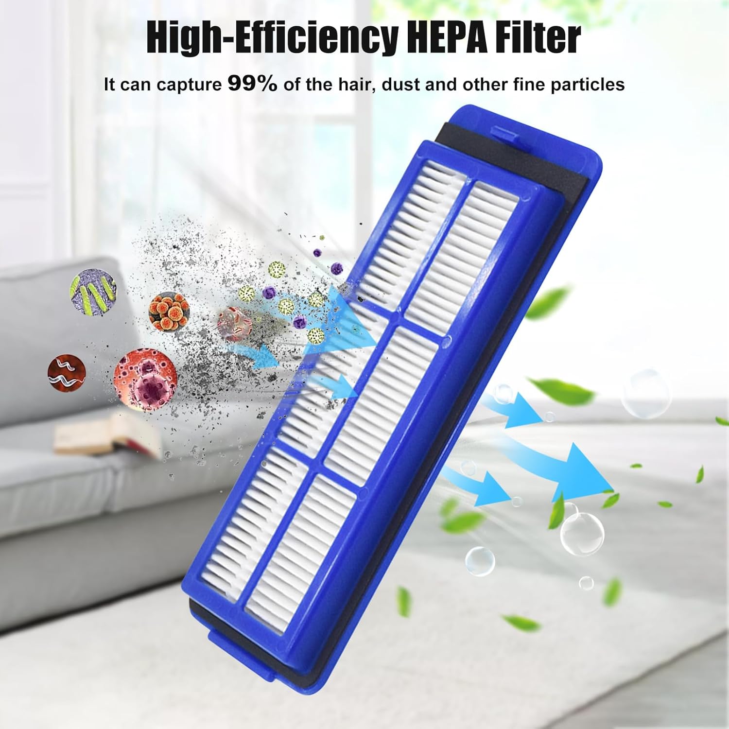 Main Side Brush Filter Kit For Hiraliy For Eufy RoboVac 11s Max, 15C Max, 30C, G10, G30 Vacuum Cleaner Parts