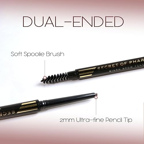 Miniatura 4 de EBIN NEW YORK Micro Lápiz de cejas negro natural  Punta ultrafina para trazos precisos similares al cabello  Define las cejas  Cepillo suave para