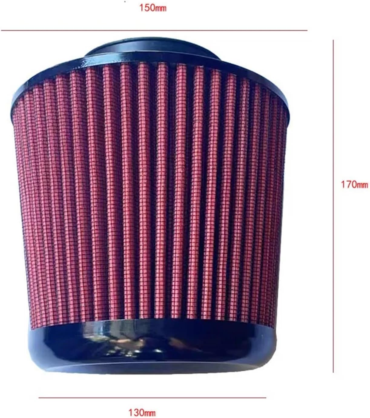 60mm 70mm 76MM High Flow Cold Cone Air Intake Filter 3inch Universal(K8-1216 76MM)