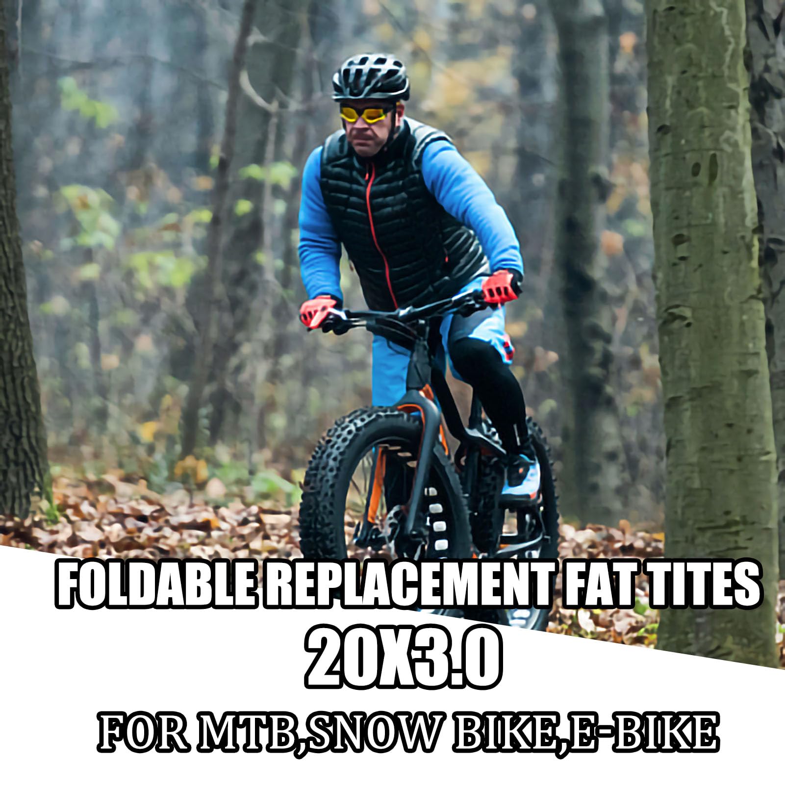 Amazon | 20インチ バイク ファットタイヤ 76-406/20x3インチ スノー