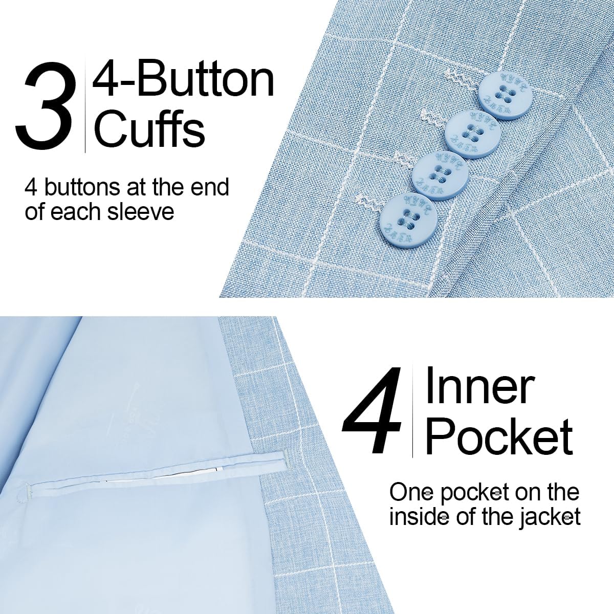 Men's Casual Suit Blazer Slim Fit Sport Jackets for Men Two Button Business Wedding Party Banquet