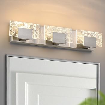 HAHZT LED Bathroom Vanity Light: 24 Inch Brushed Nickel