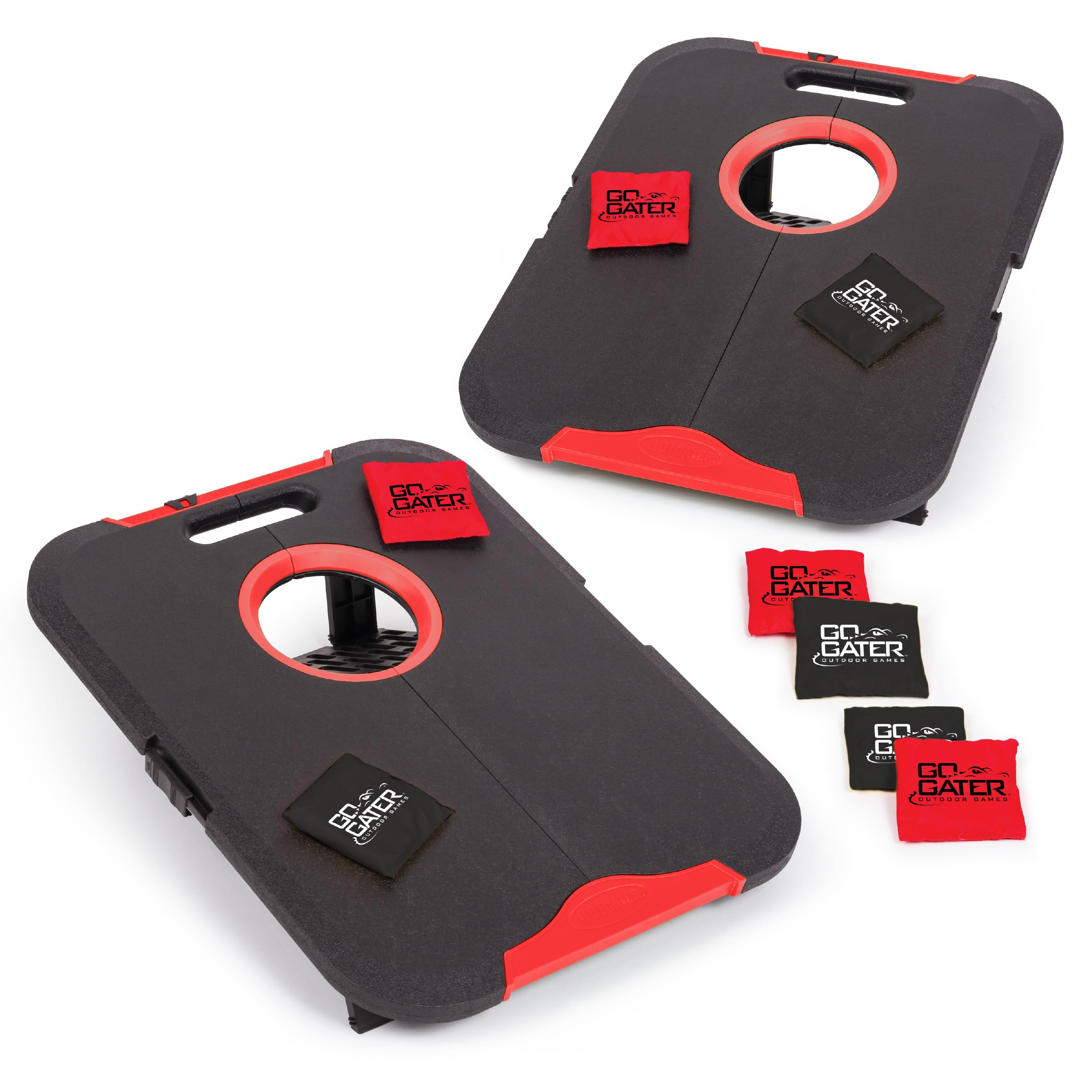 EastPoint Cornhole Set, 2 Targets, 8 Bean Bags, LED Lights, Outdoor Games