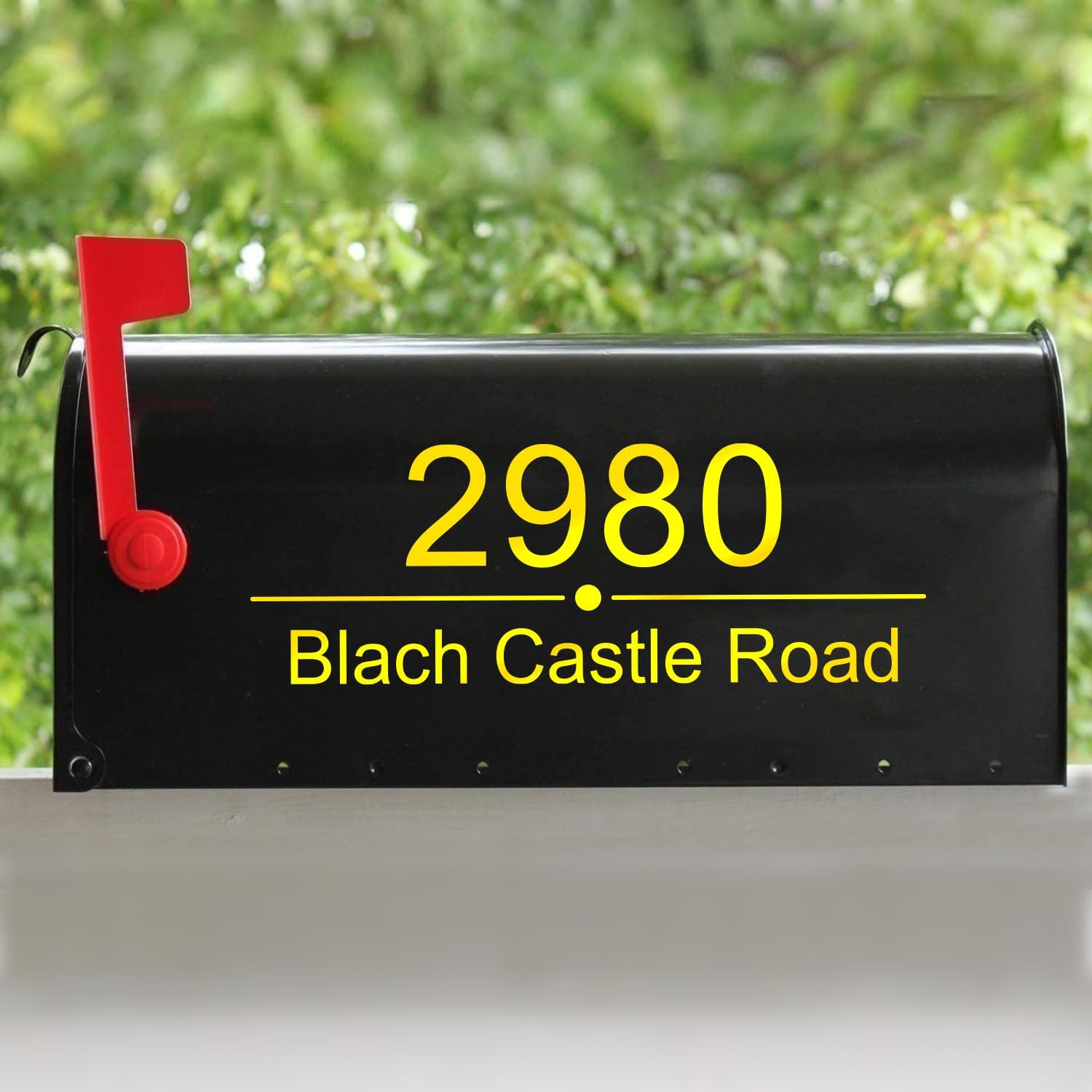 Personalized Mailbox Decal, Reflective Mailbox Numbers, Last Name decal, Address and Street Name, Self Adhesive, Vinyl Sticker