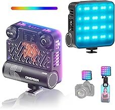 ZHIYUN CINEPEER CM15 15W RGB Video Light Selfie Light 360° Full Color Camera Light with Cold Shoe 2600mAh CRI 94+ 2500k~10000k Rechargeable Portable Outdoor Photography Fill Handheld Light