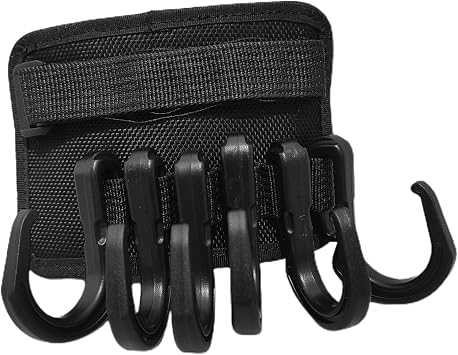 Beach Umbrella Hanging Hook Set 6-Prong Non-Slip Hanging Hook for Towels, Camera, Sunglasses, Hat, Clothes, Bag, Camping, Yard Sunshade Hooks
