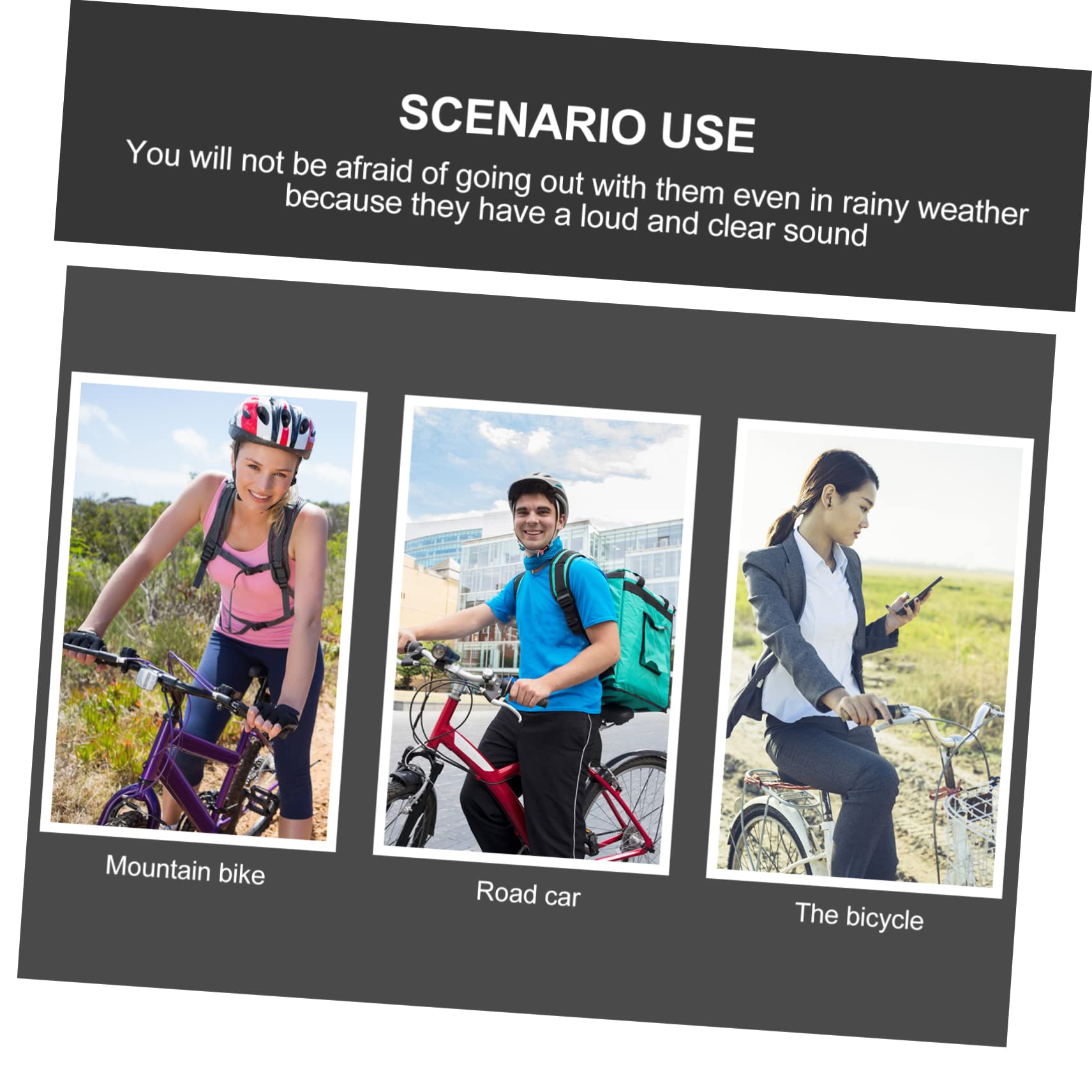 BESPORTBLE Lot De 5 Sonnettes pour Vélo Électrique Klaxon Électronique pour Guidon De Vélo Installation Facile Utilisation sur Véhicule Routier