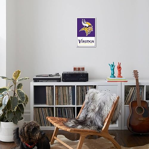 Miniatura 7 de Trends International NFL Minnesota Vikings - Póster de pared en lienzo con logotipo 21