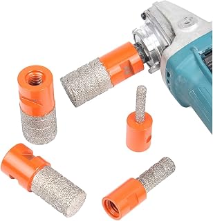 Diamond Drill Bits Finger Bits Porcelain Tile Marble Granite Enlarging Shaping Spiral Groove Milling Drill 8/15/25/30mm Diamond Hole Drill (Color : M14 Finger bit 8mm)
