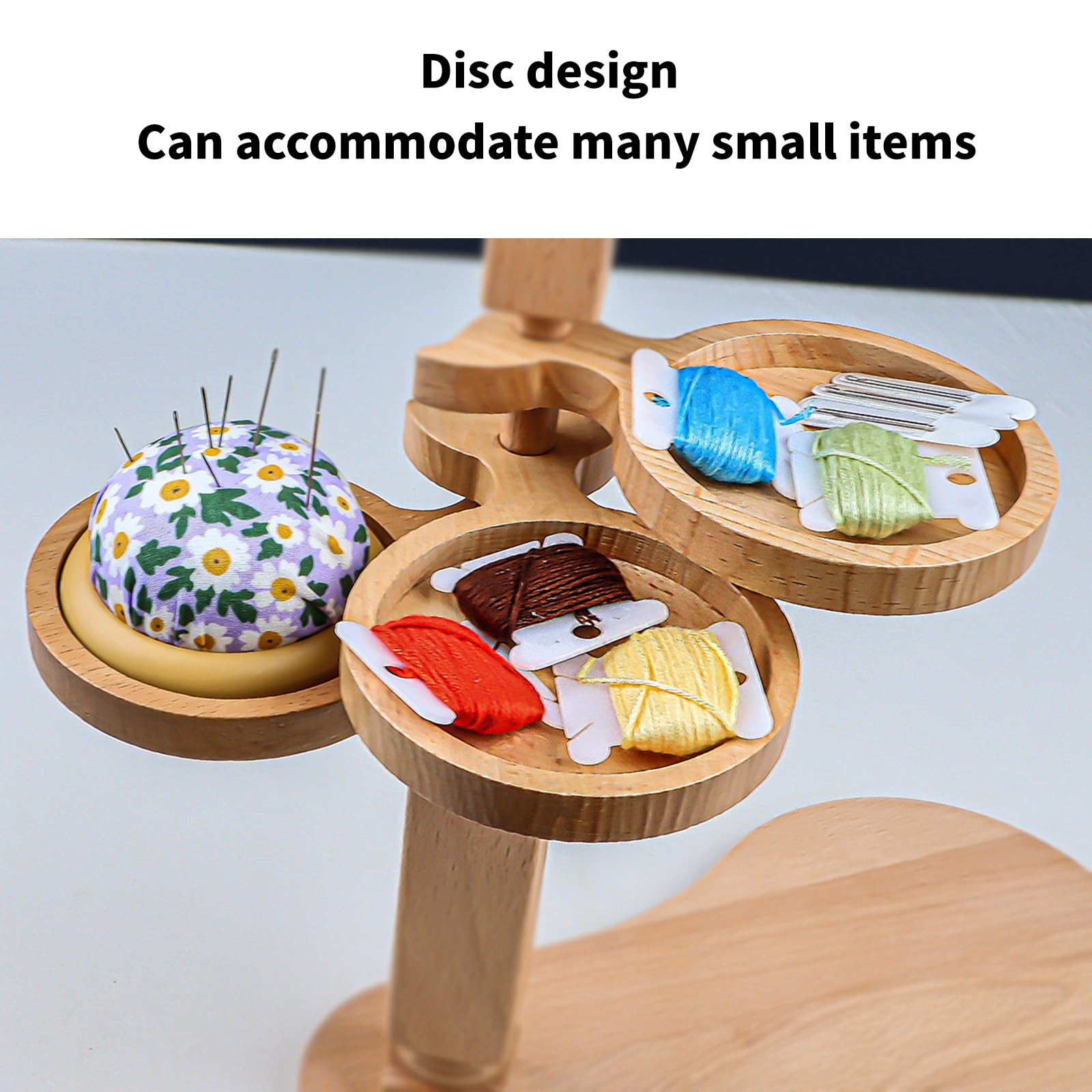 Ukbzxcmws Soporte para bastidor de bordado con 3 compartimentos, altura ajustable, soporte para bastidor de bordado para coser artesanías