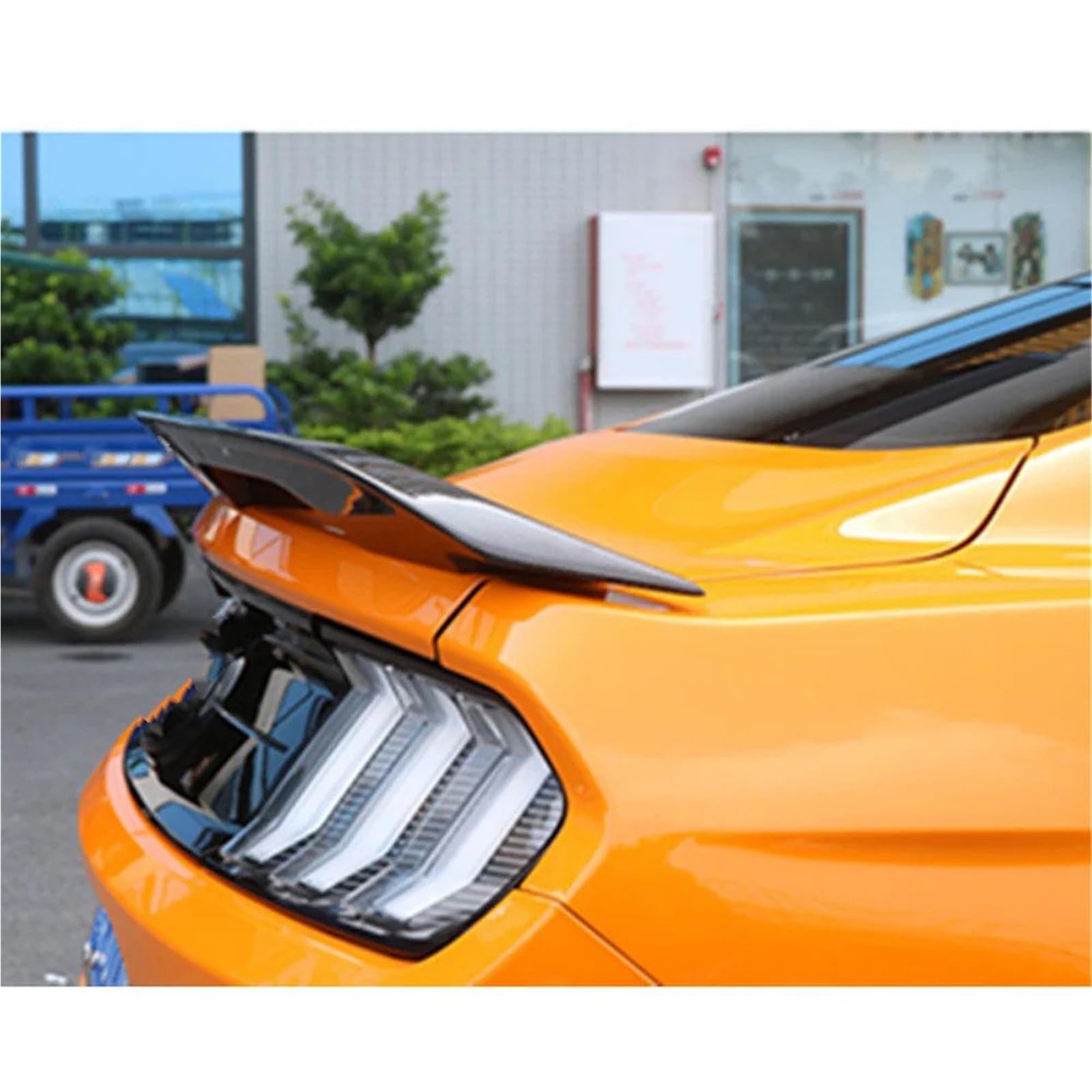 Dla Ford Dla Mustang Shelby GT500 2015-2020 Skrzydło Na Klapie Lotka Tylny Spoiler Bagażnika Spojler Tylny Trunk Wing(Glossy black)