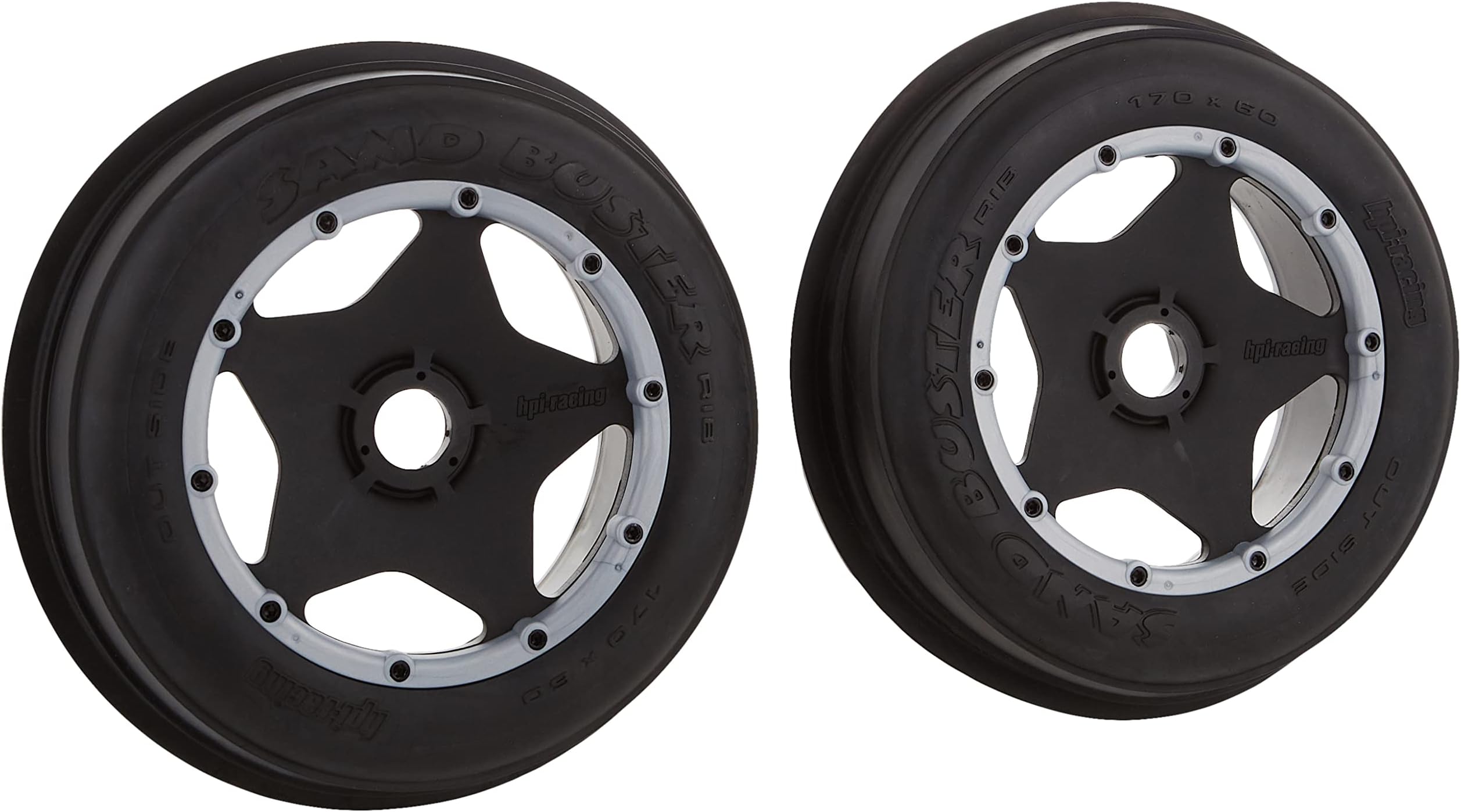 Hpi Rc Parts Racing Sand Buster Tires, Black, W 60 Mm, Hpic4740