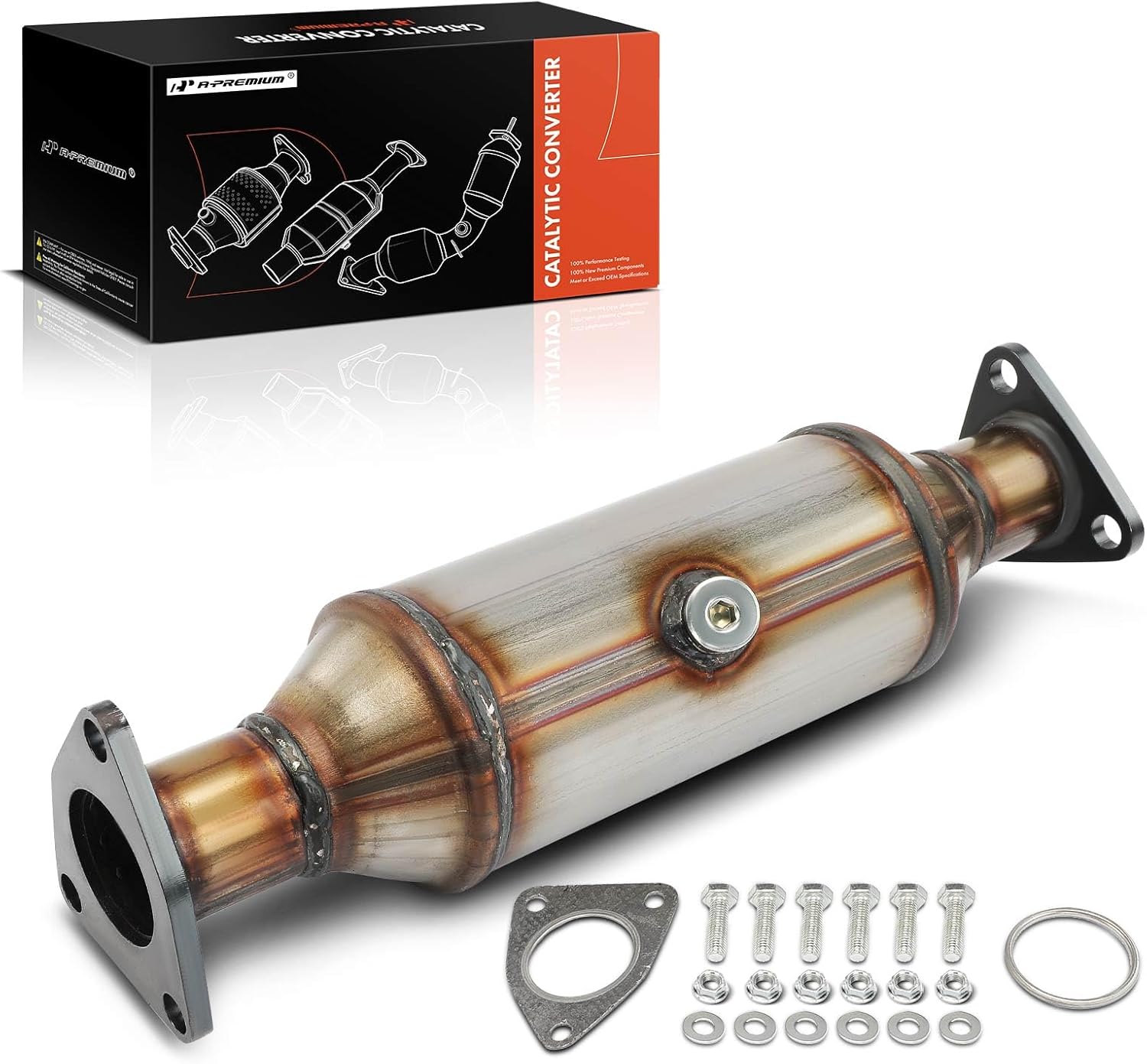 A-Premium Catalytic Converter Kit Direct-Fit Compatible with Acura & Hond Models - CL 01-03 3.2L, TL 02-03 3.2L, Accord 98-02 3.0L, Odyssey 99-04 3.5L, EPA Compliant, Replace# 18160P8CA10