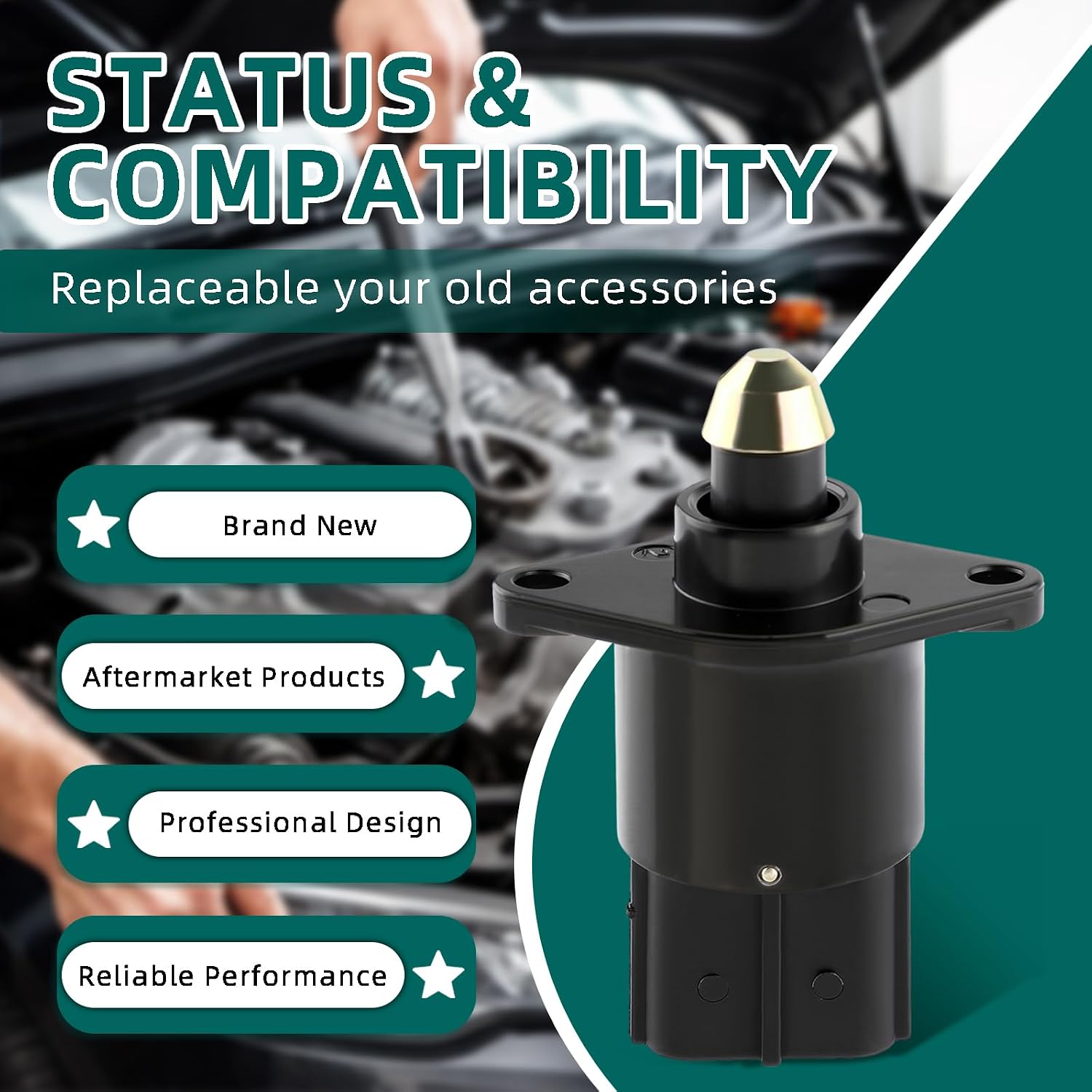 AUTOKAY Idle Air Control IAC Valve IACV 53030450 for Dodge Dakota 1999-2002 for Jeep Cherokee 1998-2001 1998-2004 for Jeep Grand Cherokee TJ Wrangler 53030657 53030657AC
