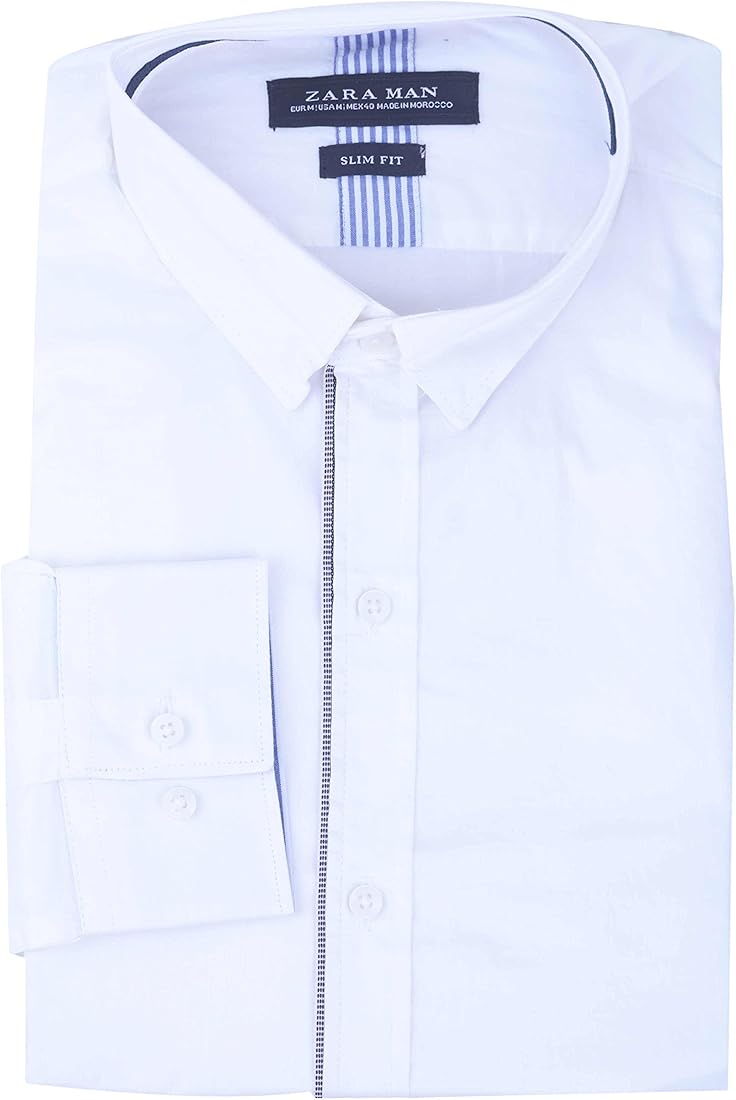 Fashion Studio Presents Zara Man Regular Fit White Long Sleeve Shirt For Men ( Size : M) : Amazon.in: Clothing & Accessories Fashion Studio Presents Zara Man Regular Fit White Long Sleeve Shirt For Men ( Size : M) : Amazon.in: Clothing & Accessories