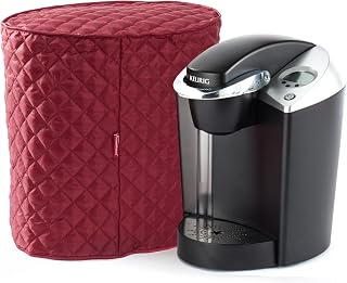 Covermates Coffee Maker Cover, 15"W x 10"D x 15"H, Red | slip-on design, quilted 2-layer polyester with padding, stain-resistant, 3-year warranty