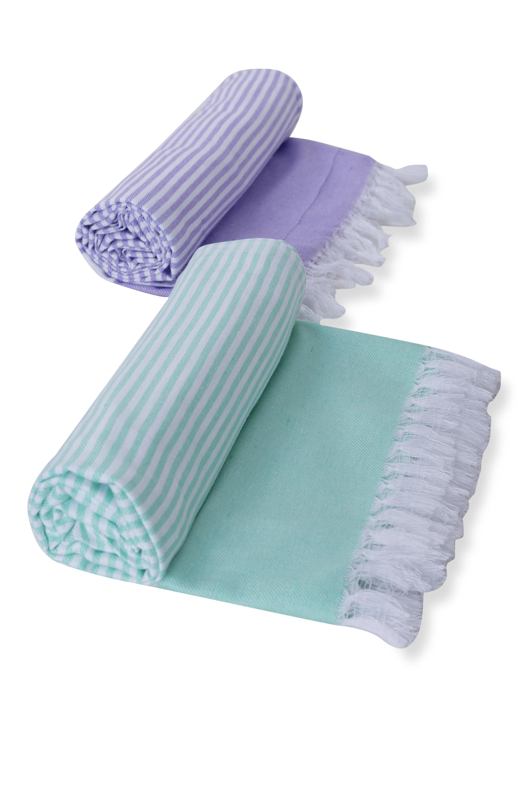 100% Cotton Large Size Bath Towels (150×75 cm) - Ultra Absorbent & Quick Dry | Soft & Skin- Friendly | Towels for Men, Women, Beach & Travel | Pack of 2