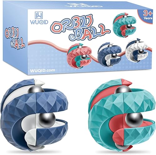 Miniatura 8 de Juguete de bola de órbita, cubo para ansiedad, juguete giratorio, pista infinito de cambio de volteo, juguetes creativos para aliviar el estrés para