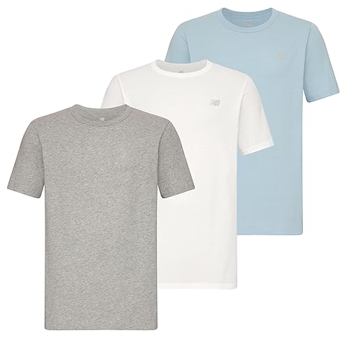 New Balance Men's Cotton Performance Crew Neck Undershirts (3 Pack)