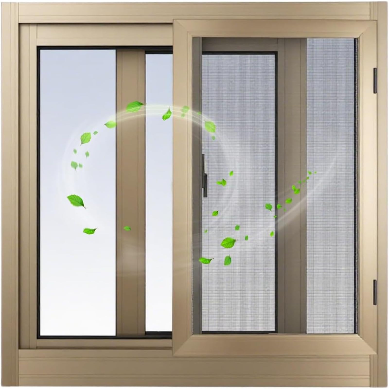 Ventana de guillotina con vidrio aislante térmico para cobertizos y sótanos modernos