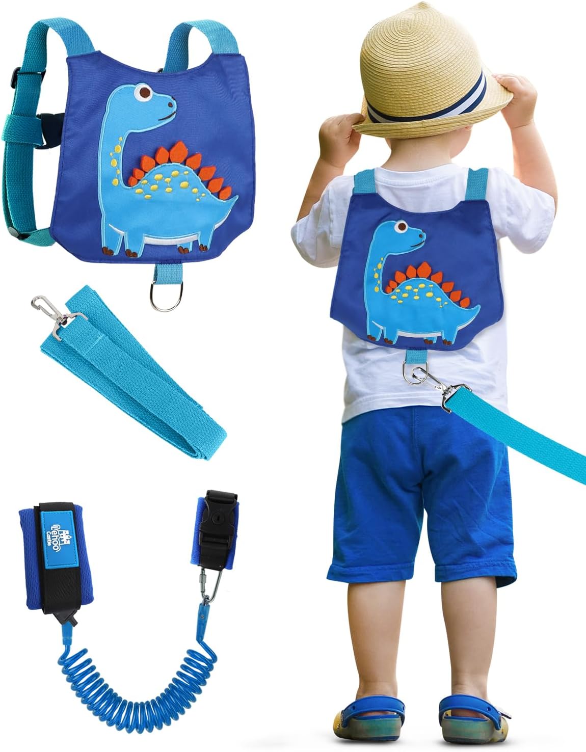 Lehoo Castle Toddler Leash, Toddler Harness with Leash with Anti Lost Wrist Link for Kids, Baby Leash with Key, Kids Leashes for Boys