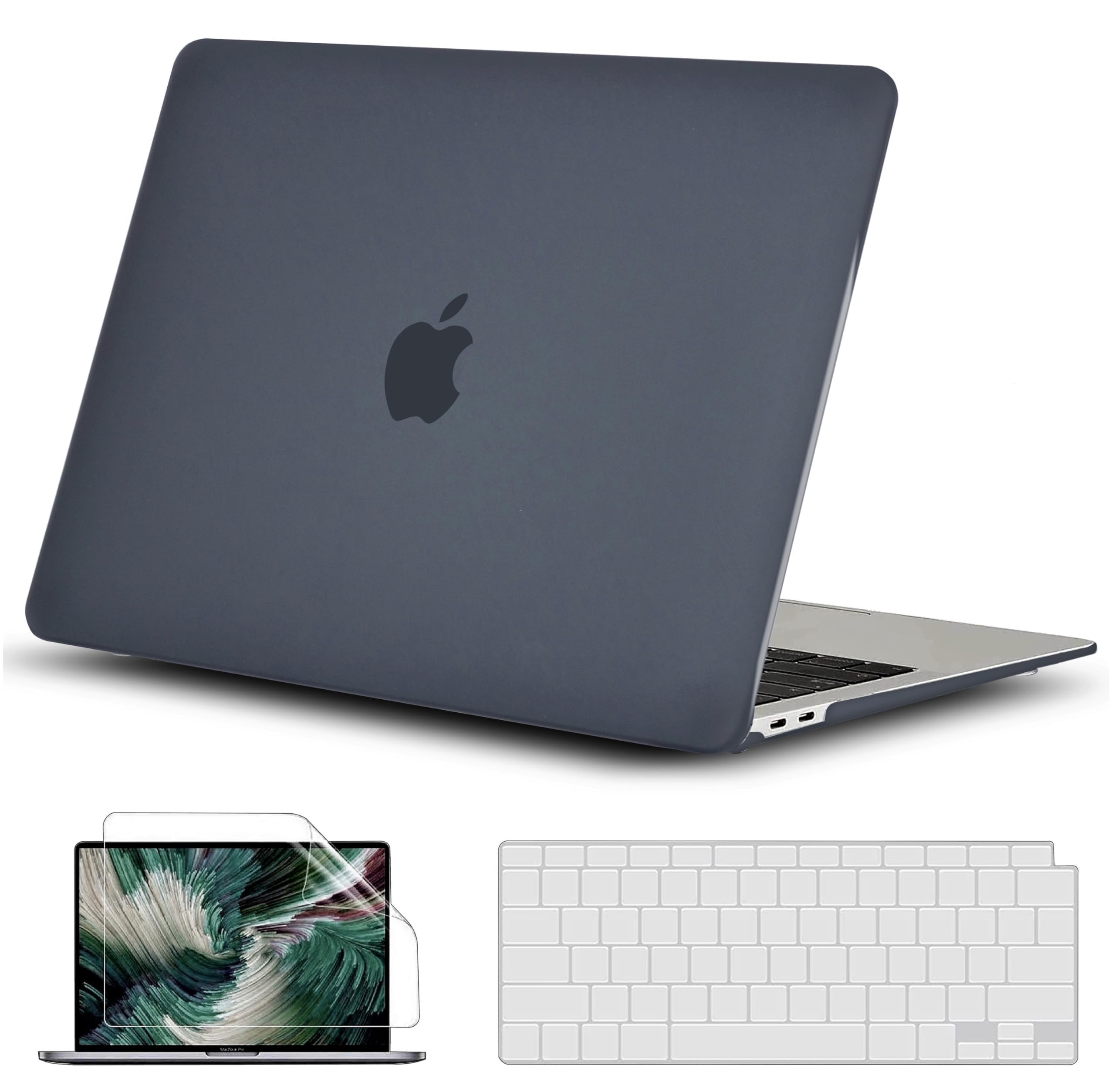 GVTECH Hülle kompatibel mit MacBook Pro 14 M5 M4 M3 M2 M1 2026-2021 A3427 A3426 A3434 A3112 A3185 A3401 A2918 A2779, Hartschalen-Schutzhülle, Tastaturabdeckung, Displayschutzfolie, Mattschwarz