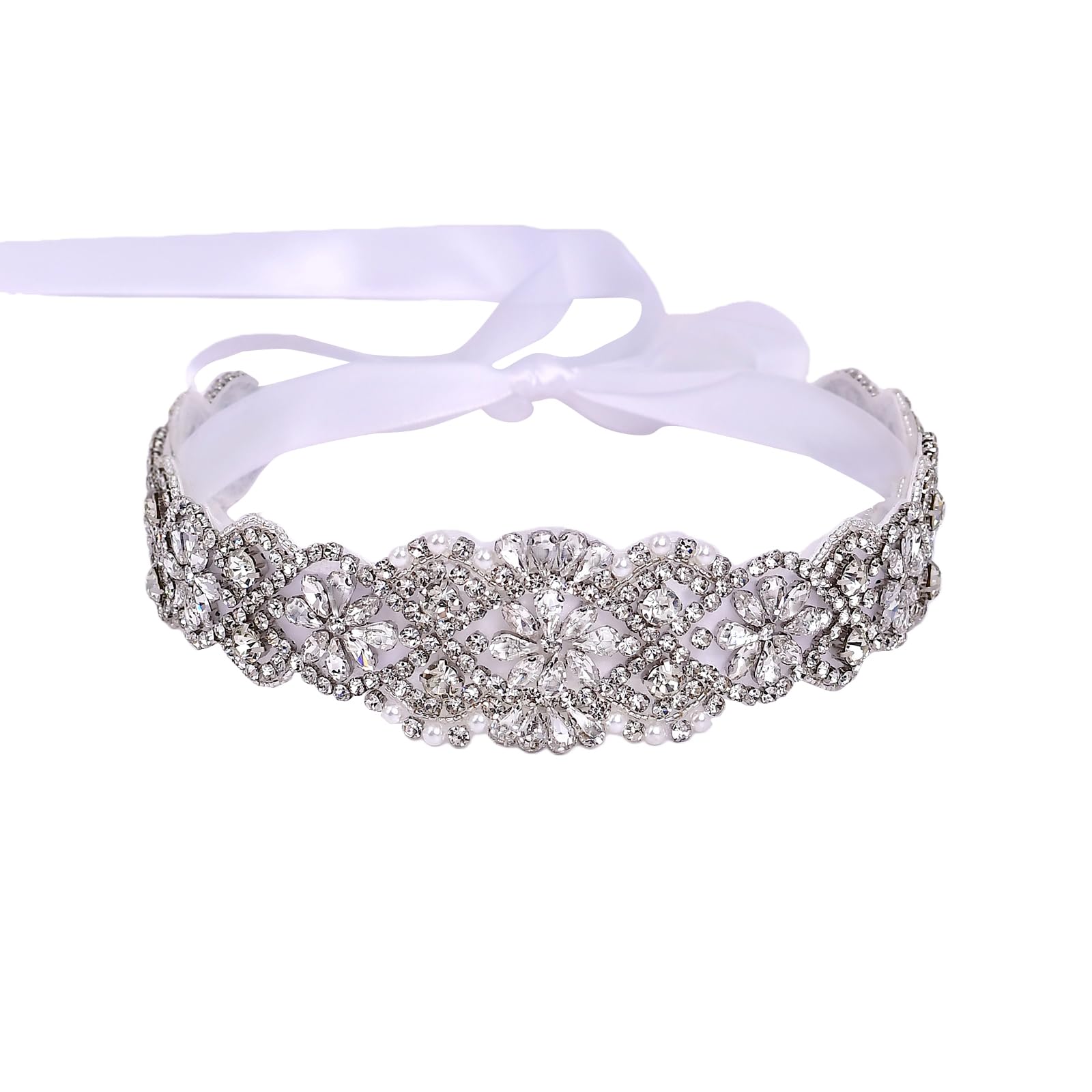 azaleas Women's Crystal Thin Wedding Belt Sashes Bridal Sash Belt for Wedding, Bridesmaid Flower Girl Dress Accessories 16IN