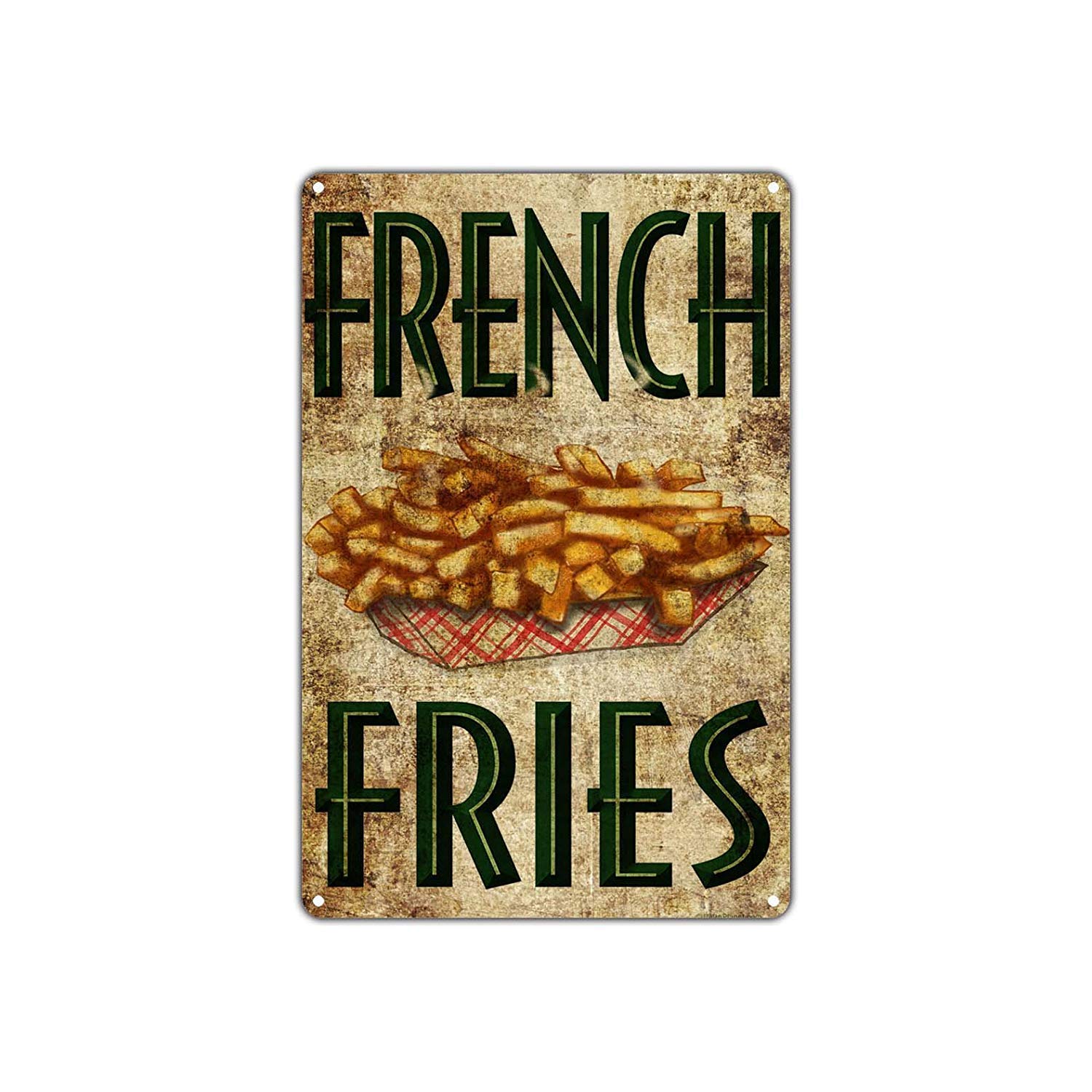 Ellis French Fries Fast Food American Comfort Food Restaurant Tôle Rétro En Métal Pour Magasin De Décoration De Maison Cave Cave Homme