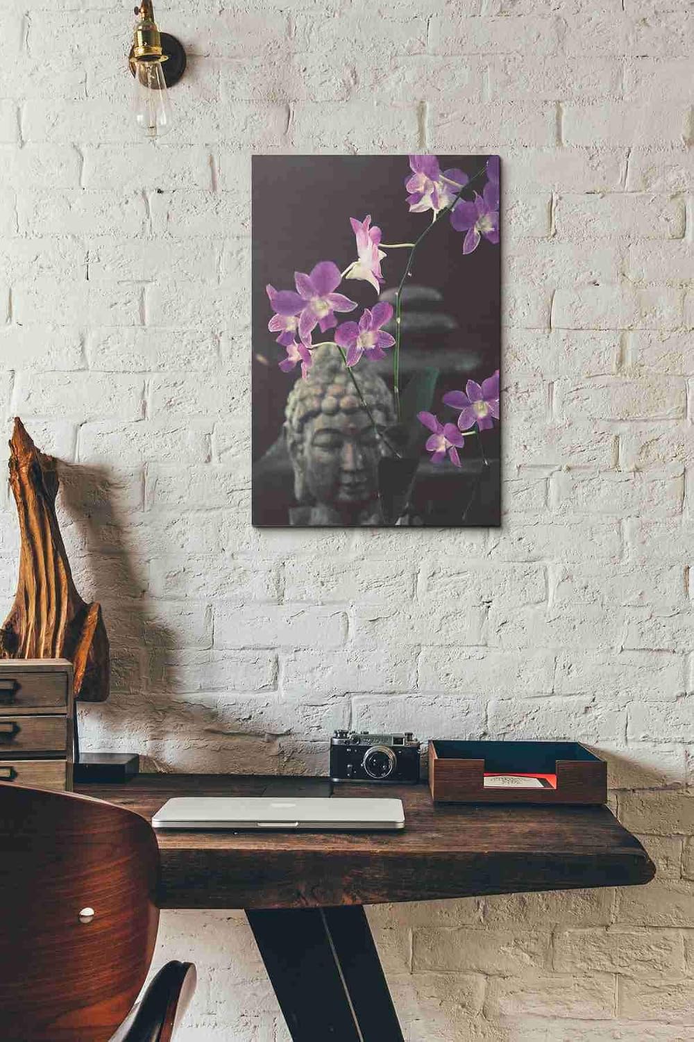 Epic Graffiti 'Zen Purple Orchids' by Elena Ray Canvas Wall Art, 12"x18"