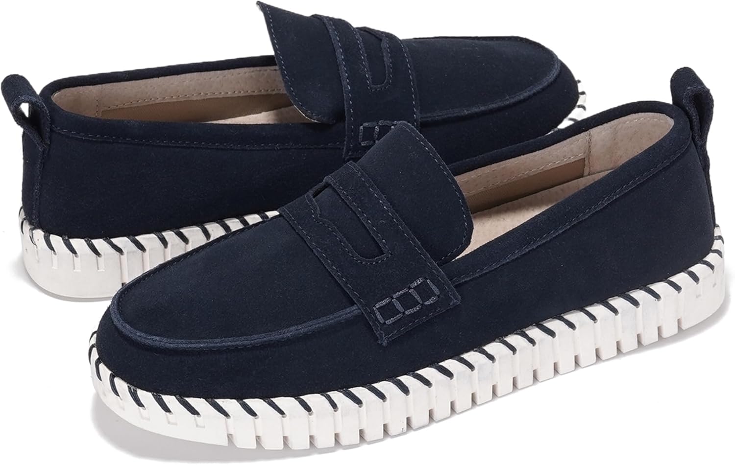 Project Cloud Genuine Leather Loafers for Women - Memory Foam Womens Shoes - Non Slip Spring Loafers Flexible Sole - Fashion Shoes for Women 2026 (Filide) - Image 5