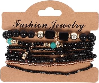 Amazon.co.jp: 女性のためのボヘミアン手作りビーズブレスレットセット