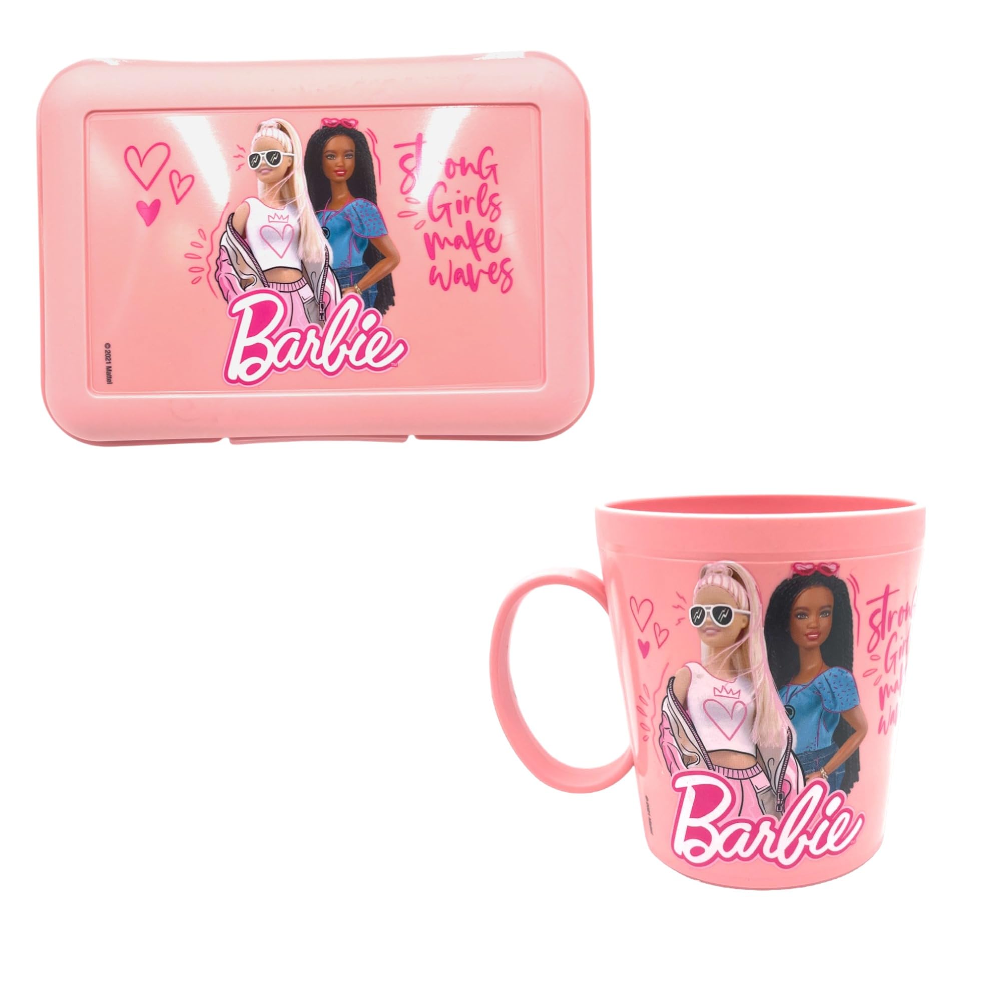 Set portamerenda e tazza, set per bambini compatibile con barbie fan