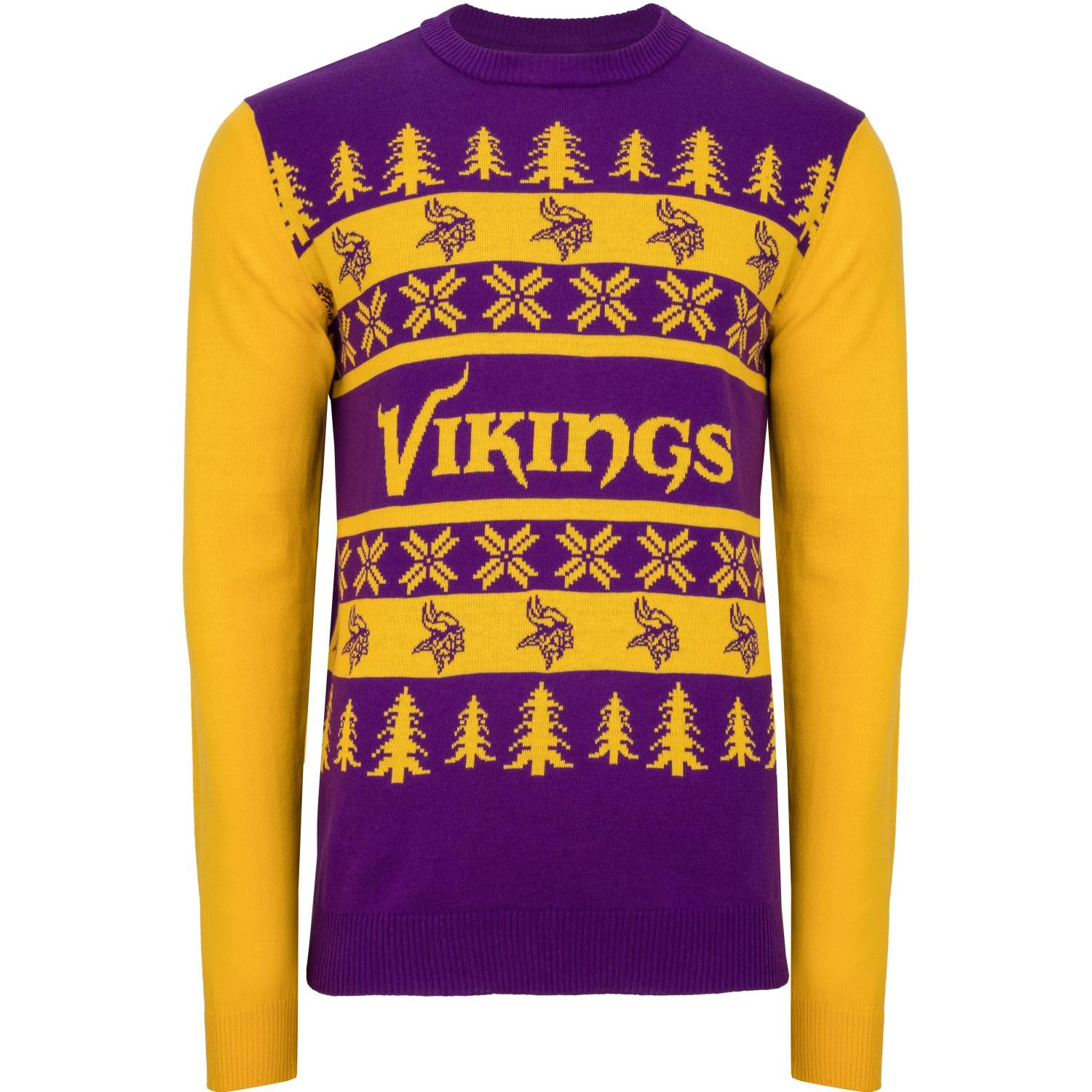 FOCO NFL Ugly Sweater XMAS Knit Pullover - Minnesota Vikings - L — image 1