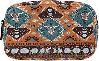 ALAZA Estuche de cuero negro con diseño de ca...