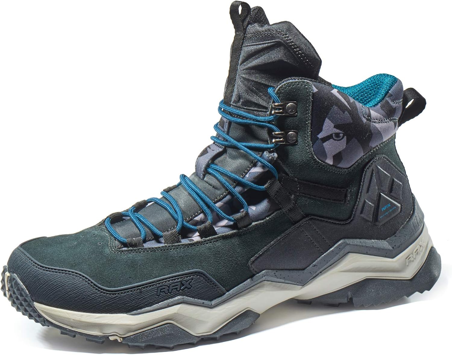 RAX Men's Wild Wolf Mid Venture Waterproof Lightweight Hiking Boots