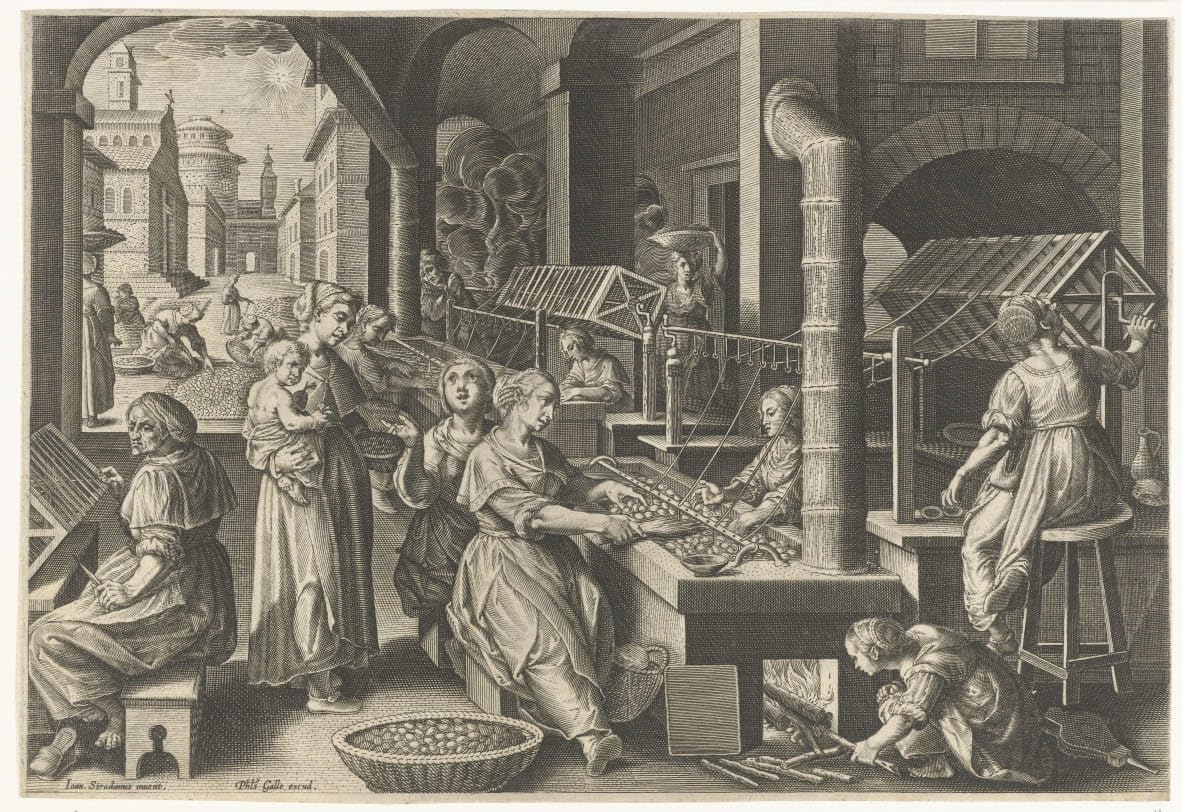 Méthode d'attraper un animal Poster Van Der Straet - Toile 58x90 cm - 4
