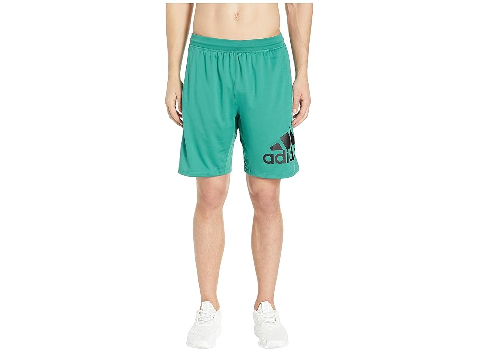 

adidas 4KRFT 9 Badge of Sport Shorts (Active Green) Men's Shorts