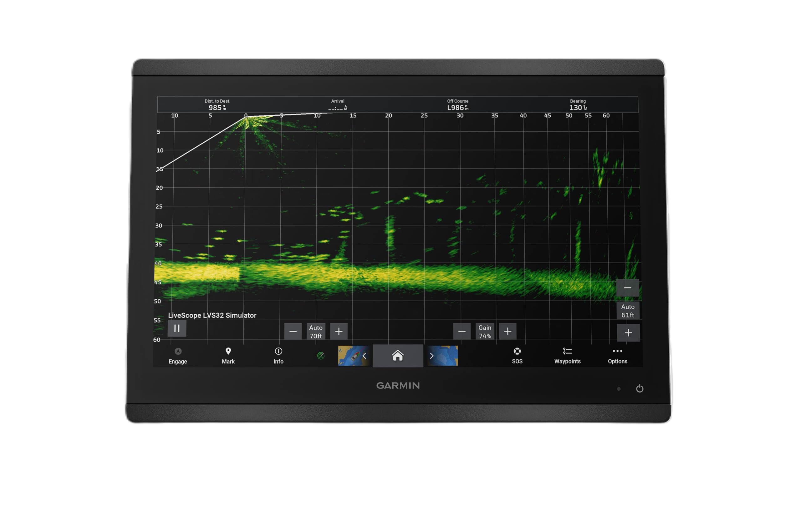 HNC GPSMAP 923xsv 010-02366-02, SideVü, ClearVü and Traditional Chirp Sonar with Worldwide Basemap, Compatible with Garmin, Black