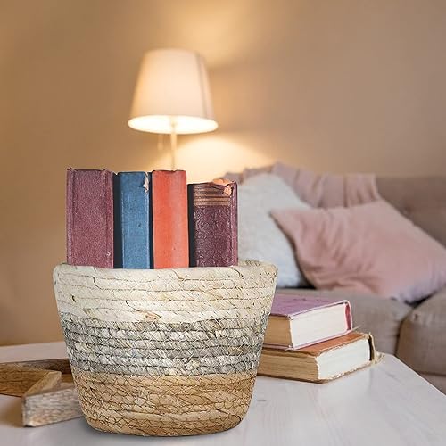 Miniatura 7 de Macetas de hierba marina macetas para plantas de interior cubierta de macetas contenedores de plantas macetas rústicas de granja con forros de