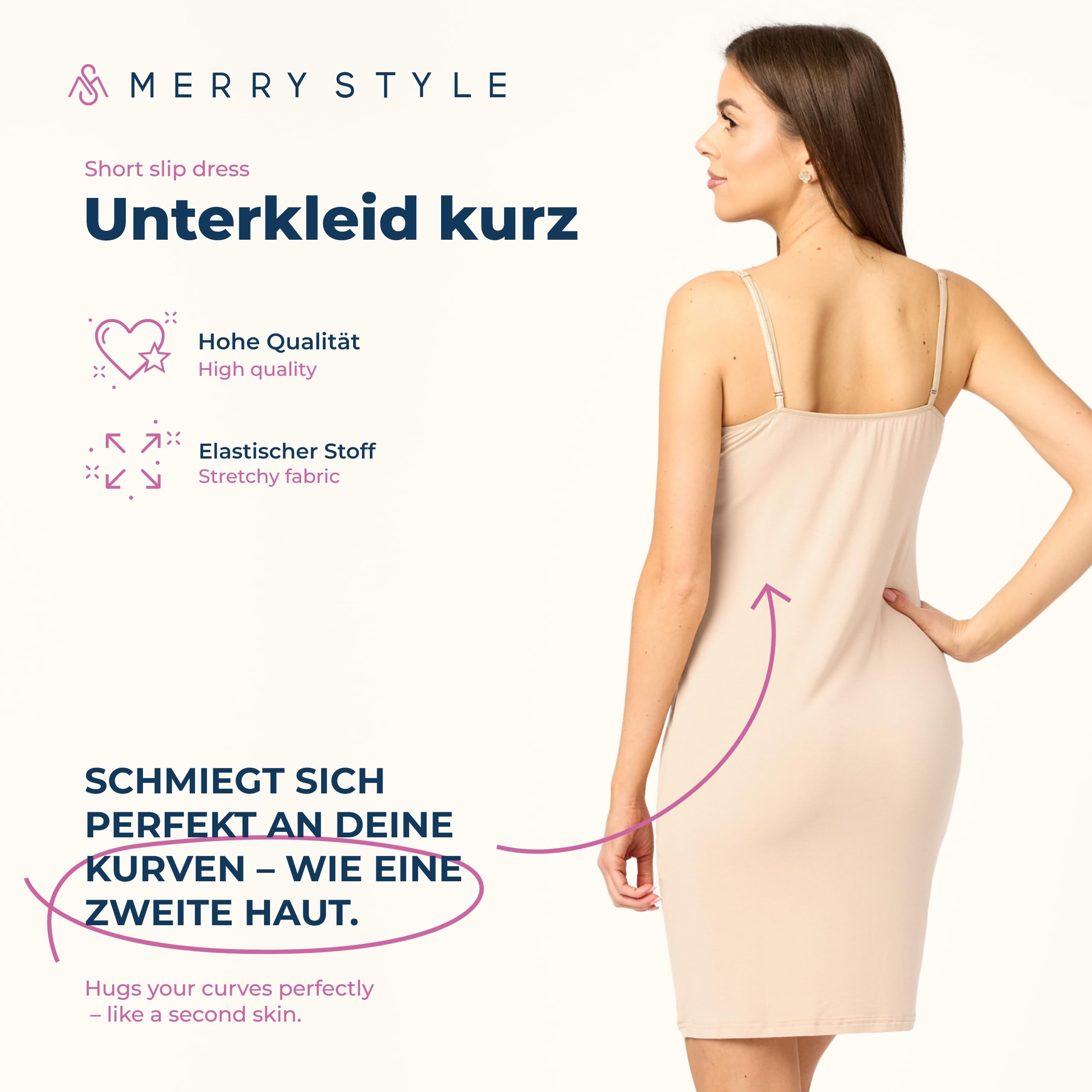 Merry Style Halka Damska na Regulowanych Ramiączkach MS10-203