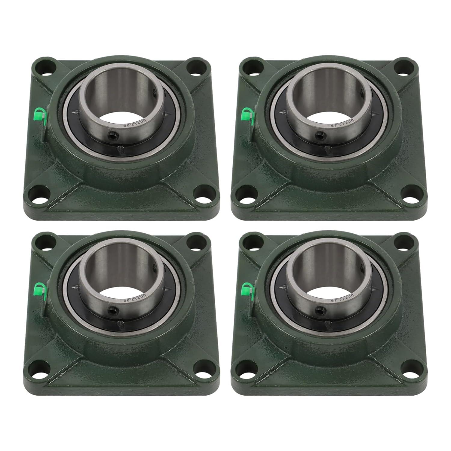 findmall UCF212-39 Pillow Block Bearing Units 2-7/16" Bore Self-Aligning Cast Iron Bearings, Industrial Mounted Units 4Pcs