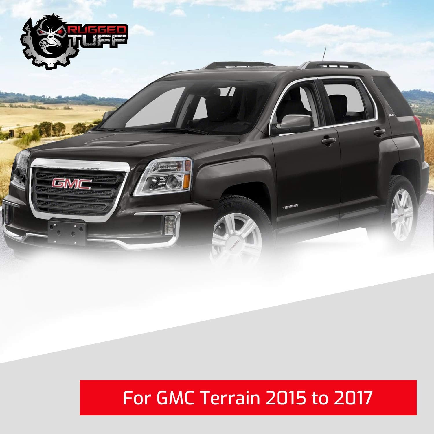 Passenger Side Mirror Glass Assembly With Plastic Backing Plate Heated Compatible with 2015 2016 2017 Chevrolet Equinox, GMC Terrain