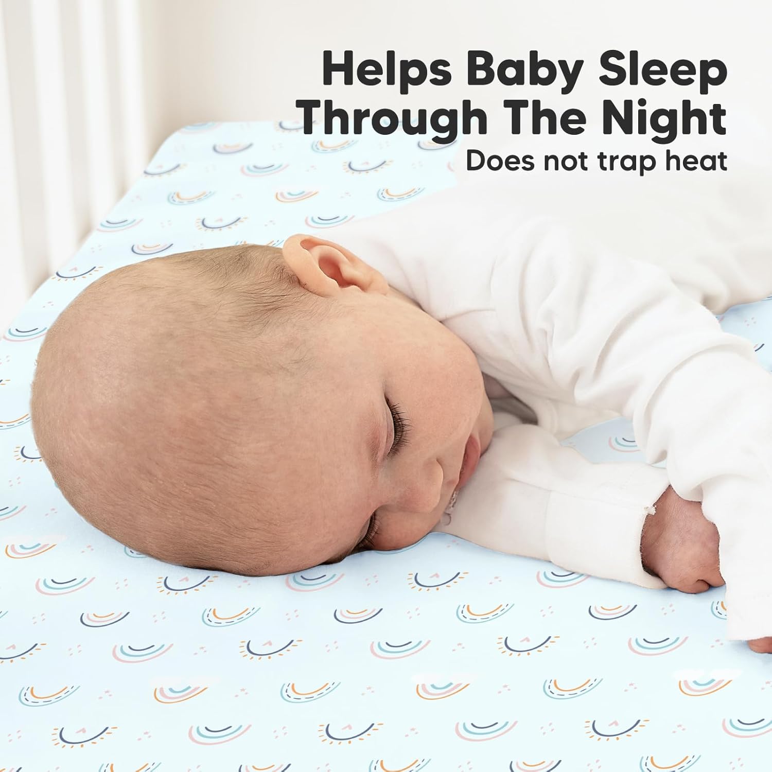 Keababies 2-Pack Organic Crib Sheets for Boys, Girls - Jersey Fitted Crib Sheet, Baby Crib Sheets Neutral, Crib Mattress Sheet, Cotton Crib Sheets, Breathable Crib Sheet, Baby Mattress Sheets