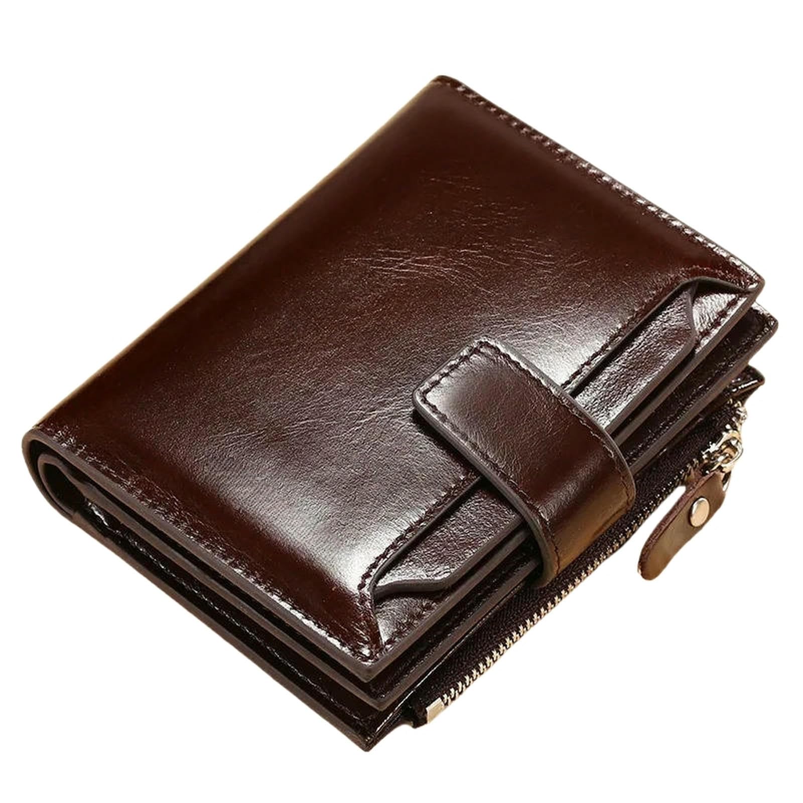 Portmonetki męskie pionowy portfel wielofunkcyjny uchwyt na karty khaki-12 5x9 5x1 5 cm