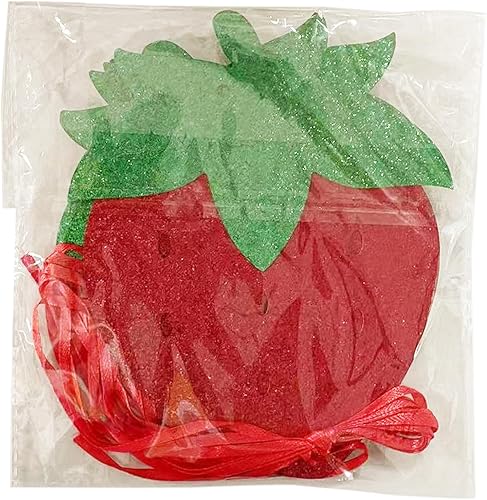 Miniatura 9 de TSJ 16 piezas de fresa para cupcakes con purpurina, palitos de frutas, decoración de pasteles para fiesta temática de fresas, baby shower