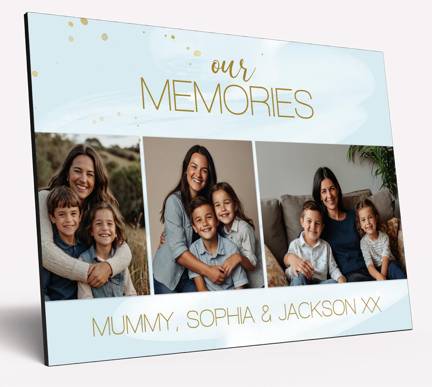 Personalised Photo Gift A4 Wooden Wall Art Mother's Day Customised Print for Mum Mummy Grandma Nan Gift